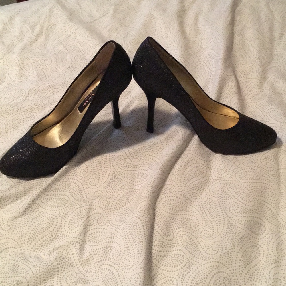 Nina Black Sparkle Heels - Picture 6 of 6